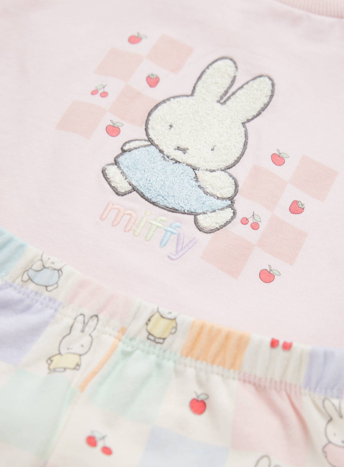 Pink Miffy Print T-Shirt & Shorts Set 3-6 months - Image 2